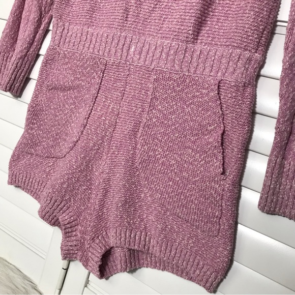 NEW FP Free People Beach Declan Cardigan Sweater Set Romper Pink - Picture 7 of 10
